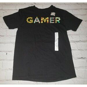 Nwt Super Mario Black Short-Sleeve T-Shirt Unisex Kids Small